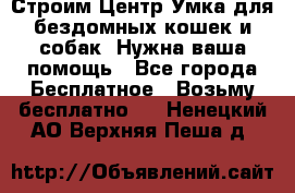 Строим Центр Умка для бездомных кошек и собак! Нужна ваша помощь - Все города Бесплатное » Возьму бесплатно   . Ненецкий АО,Верхняя Пеша д.